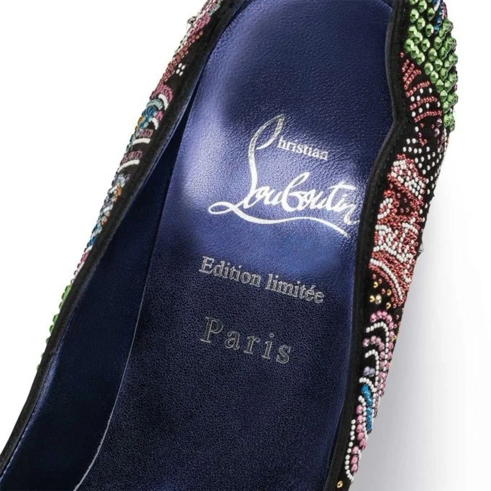 Limited Edition Christian Louboutin Hot Chick Starlight Pumps 40 Crystal Heels - Picture 3 of 7